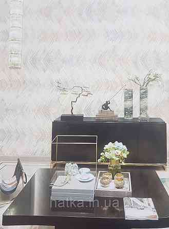 Шовілові на флізеліні Grandeco Illusion метрові блакитні хвилі Київ