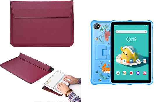 Чохол-конверт VitoCase для Blackview TAB A7 Kids, з функцією підставки для планшета Бордовий Київ