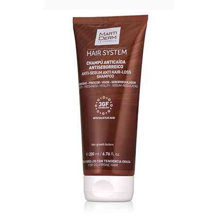 Мартідерм Шампунь проти випадіння волосся антисеборейний Martiderm Hair System Anti-Sebum Anti-Hair Loss Shampoo, 200 мл Дніпро