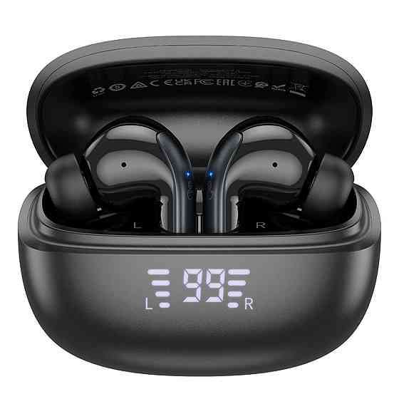 Навушники бездротові HOCO EQ5 Energy true wireless ANC+ENC noise reduction BT headset Black 6942007602419 Одеса