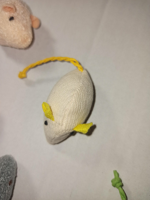 Набір мишенят м'яка іграшка для котика 7 шт різні кольори Київ - фото 8