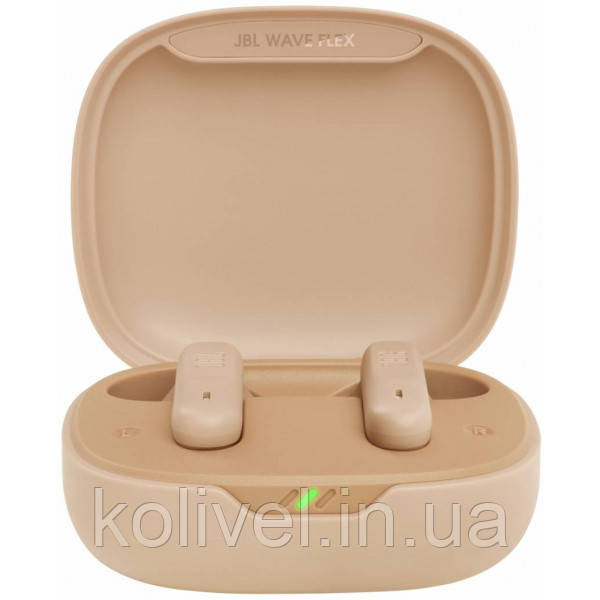 Навушники з мікрофоном JBL TWS Wave Flex Beige JBLWFLEXBEG (JBLWFLEXBEG) Київ - фото 1