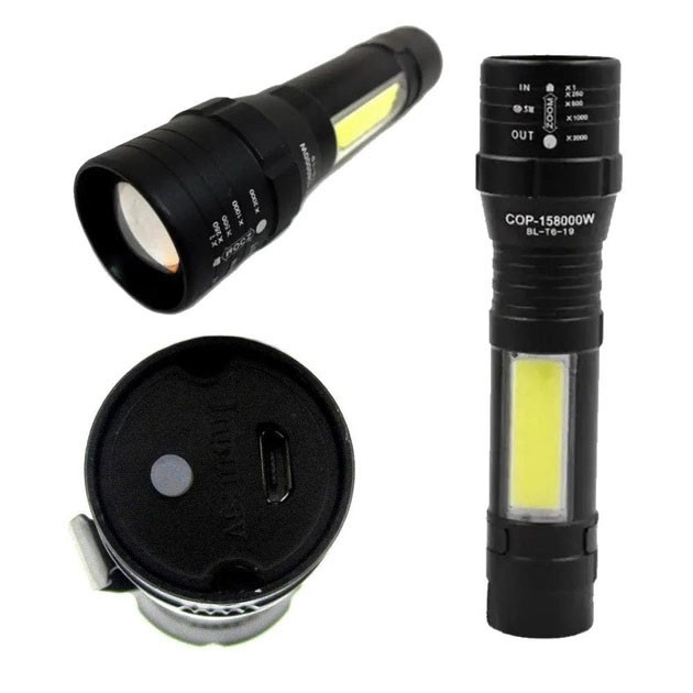 Тактичний ручний ліхтар для зсу Police, Потужний ліхтар із можливістю зарядки суперяскравий RK-31 Львів - фото 3