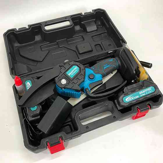 Ланцюгова міні-пилка для обрізання дерев Krafftec 15 см, Міні-пилка-сучкоріз, Дачна пилка QJ-30 Львів