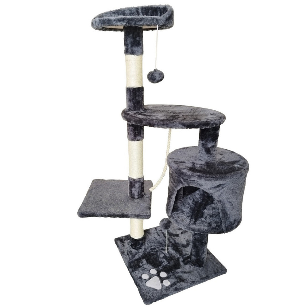 Ігровий комплекс для кішок Avko CatTree 1049 Grey кігтеточка, будиночок, дряпка Київ - фото 1