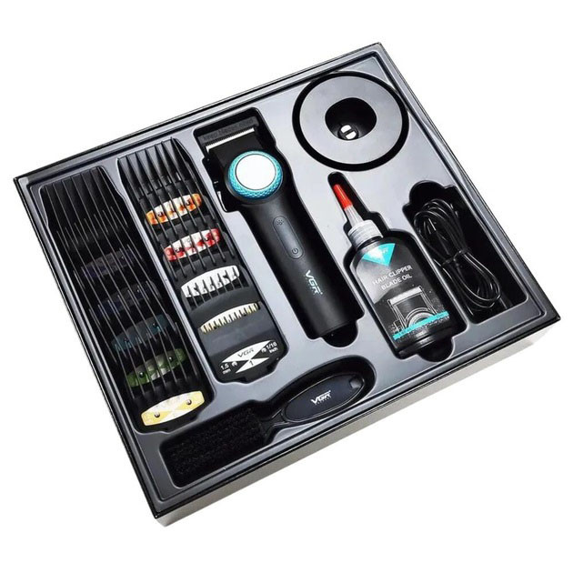 Електромашинка для стрижки, Перезаряджається набір для стрижки волосся, Хороший бездротовий тример EW-64 Київ - фото 14