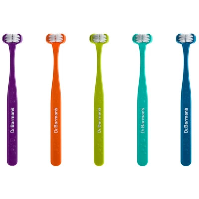 Дитяча зубна щітка Dr. Barman's Superbrush (Dentaco AG), 9603210000, тристороння (від 0-6 років), бірюзова (8.121/6) Вінниця - фото 3