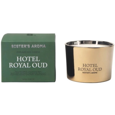 Ароматическая свеча Sister's Aroma Hotel Royal Oud 150 г (4820227786152) Винница - изображение 1