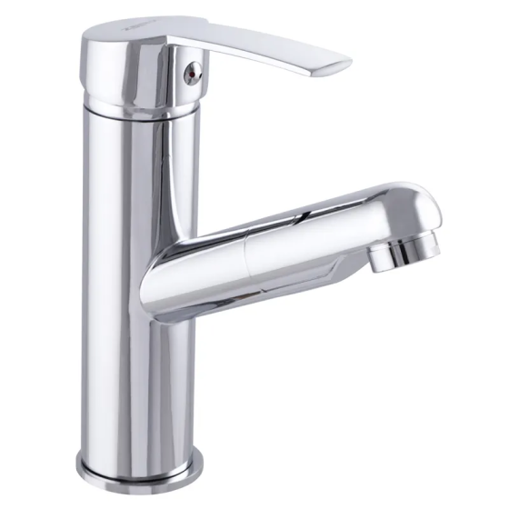 Змішувач для умивальника Zerix з висувною лійкою LR1055-18 (LL1026) Харків