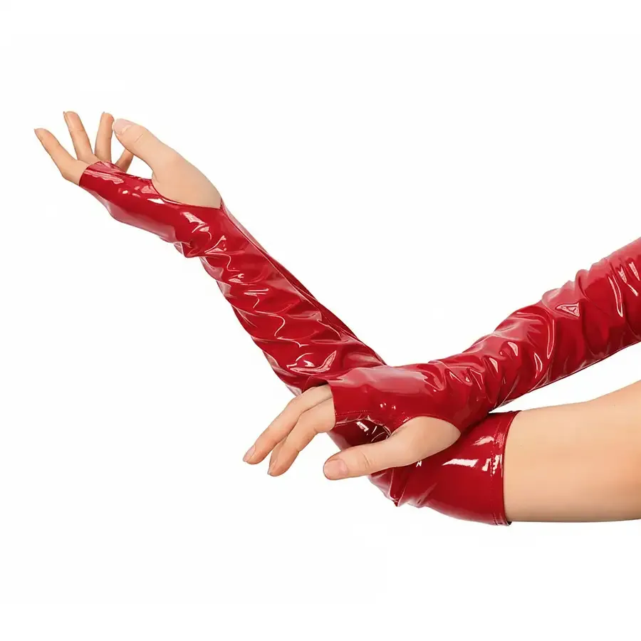 Лаковані мітенки Art of Sex - Margo, колір червоний, розмір M Львів - фото 1