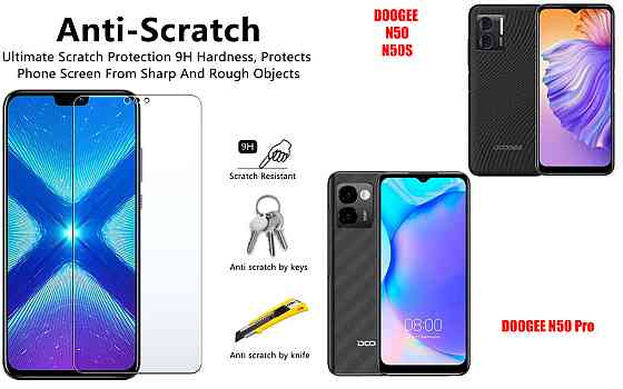 Защитное стекло NeoGlass для DOOGEE N50, N50S, N50 Pro – ультрапрозрачное и устойчивое Киев