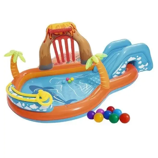 Надувной игровой центр Bestway 53069 Лагуна с горкой и шариками Коломия - фото 7