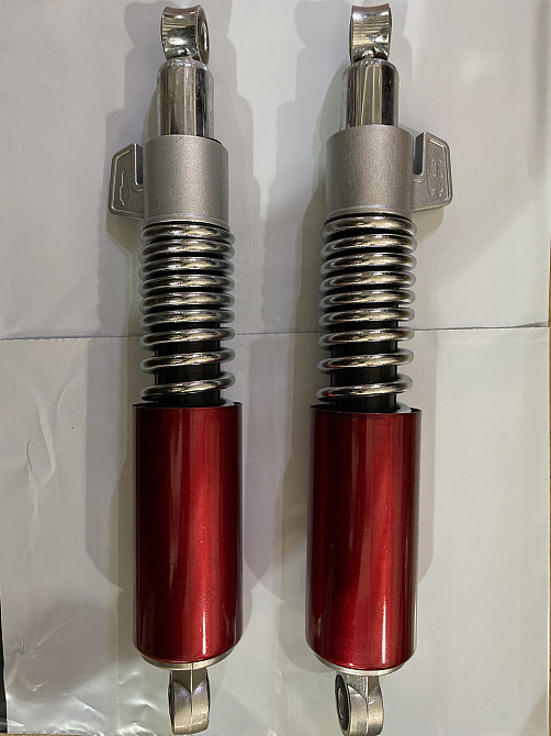 Амортизаторы (пара) GY6, DIO ZX 350mm, регулируемые (12*10) AKITA ST Мукачево - изображение 1