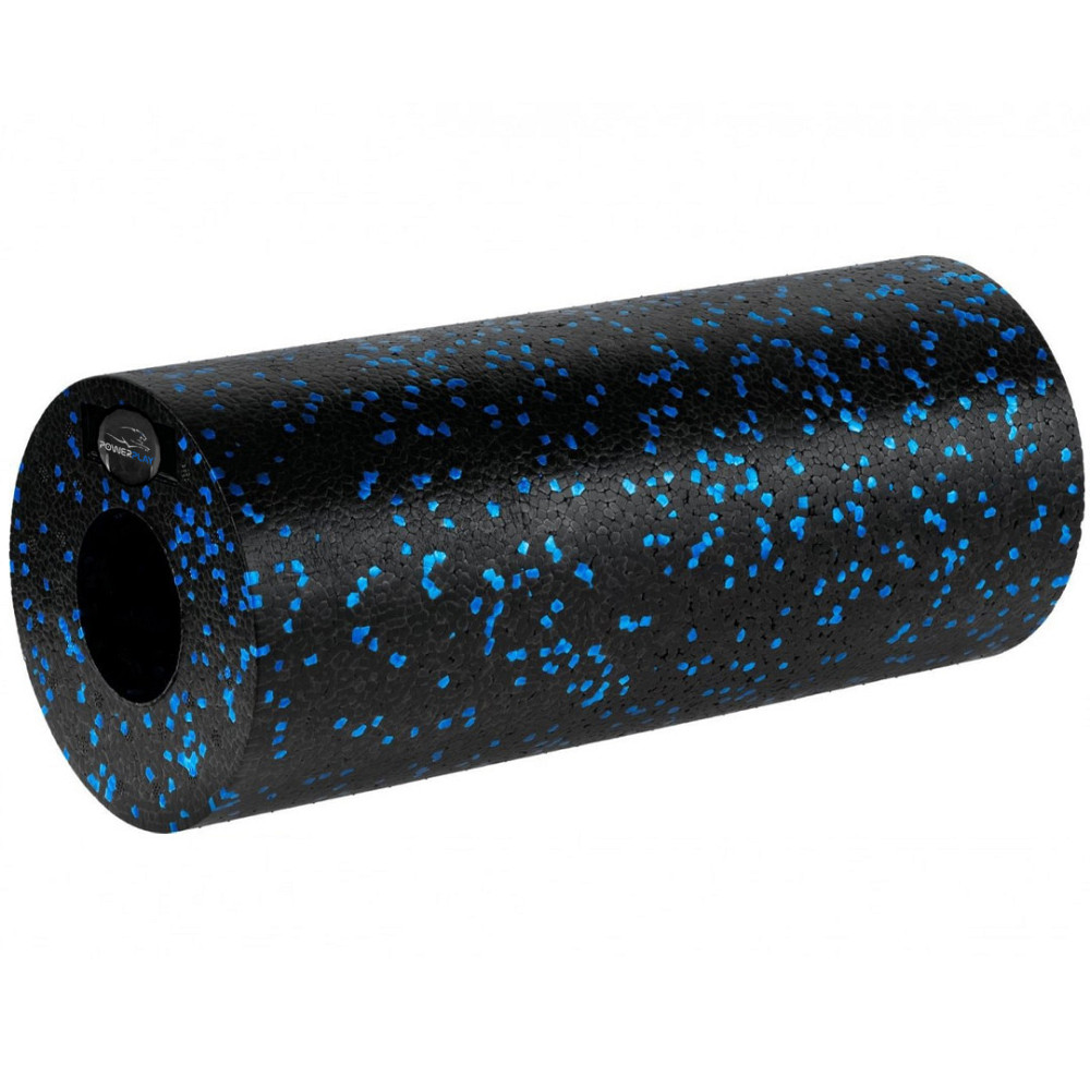 Масажний ролик (роллер) гладкий PowerPlay PP-4348 2 in 1 EPP Foam Roller Чорно/Синій (33x14см.) Кам'янське - фото 3