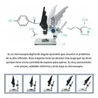 Цифровий мікроскоп G1200, екран 7", камера 12 Мп, збільшення до 1200X, LED-підсвітка, фото і відео Київ - фото 1