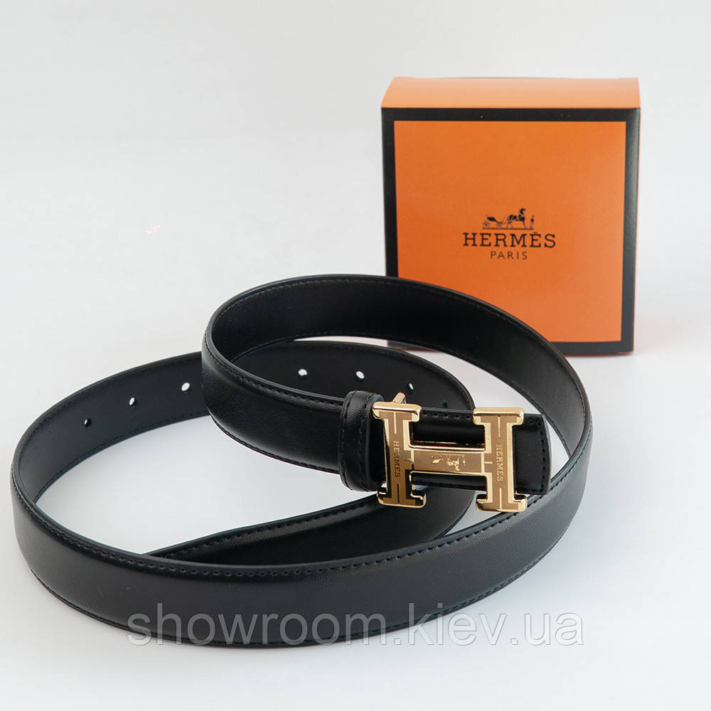Шкіряний брендовий ремінь Hermes Гермес (281-1) Київ - фото 1