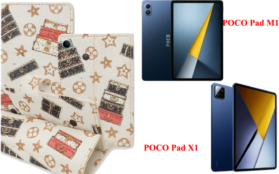 Книжка-трансформер для планшета POCO Pad M1, POCO Pad X1, колір Black Lyi White Київ