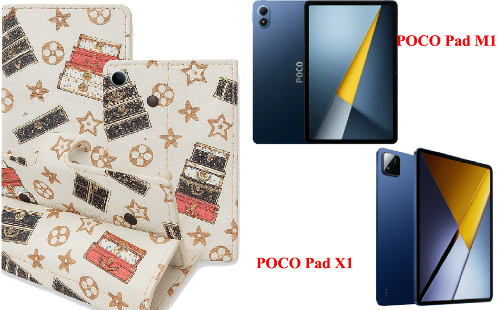 Книжка-трансформер для планшета POCO Pad M1, POCO Pad X1, колір Black Lyi White Київ - фото 1