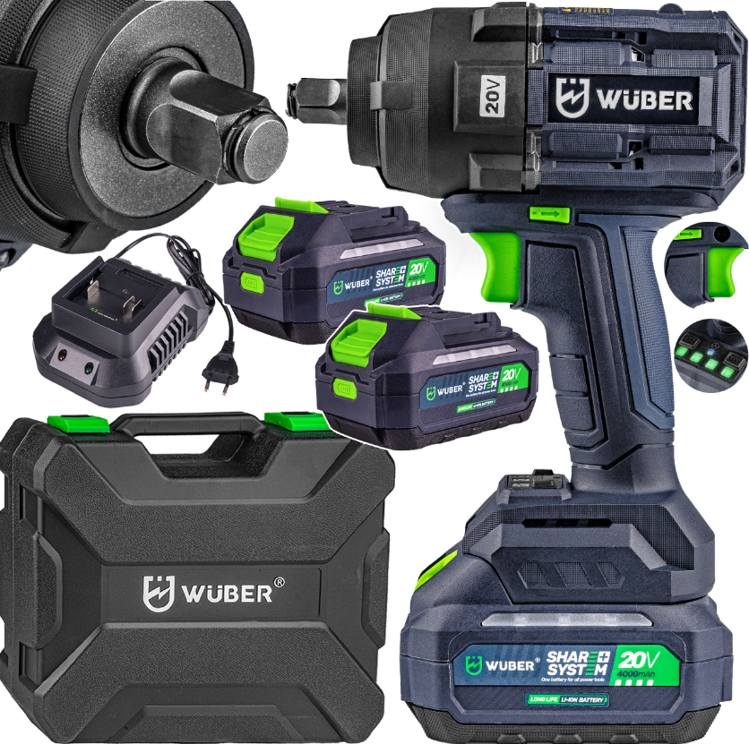 Гайковерт акумуляторний ударний 1000Нм WUBER (Польща) Київ - фото 1