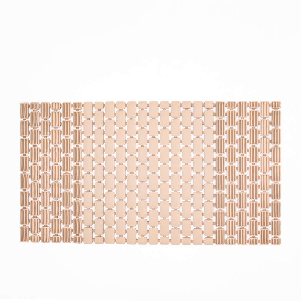 Yiwu Килимок для душу із полівінілхлориду на присосках 73×4040 см Бежевий HP-42-8BE Коломия - фото 1