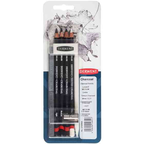Набор угольных материалов Charcoal Derwent Киев