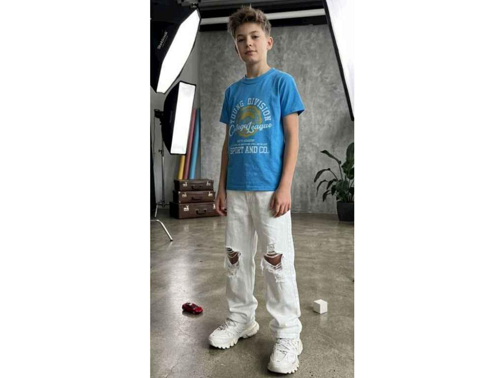 Футболка блакитний підліток 0328 арт.00-00396294 р.12 ТМ FAMILY Київ - фото 1