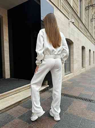 Жіночий базовий теплий костюм: кофта та штани Ангора Молочний, 42/44 Одеса