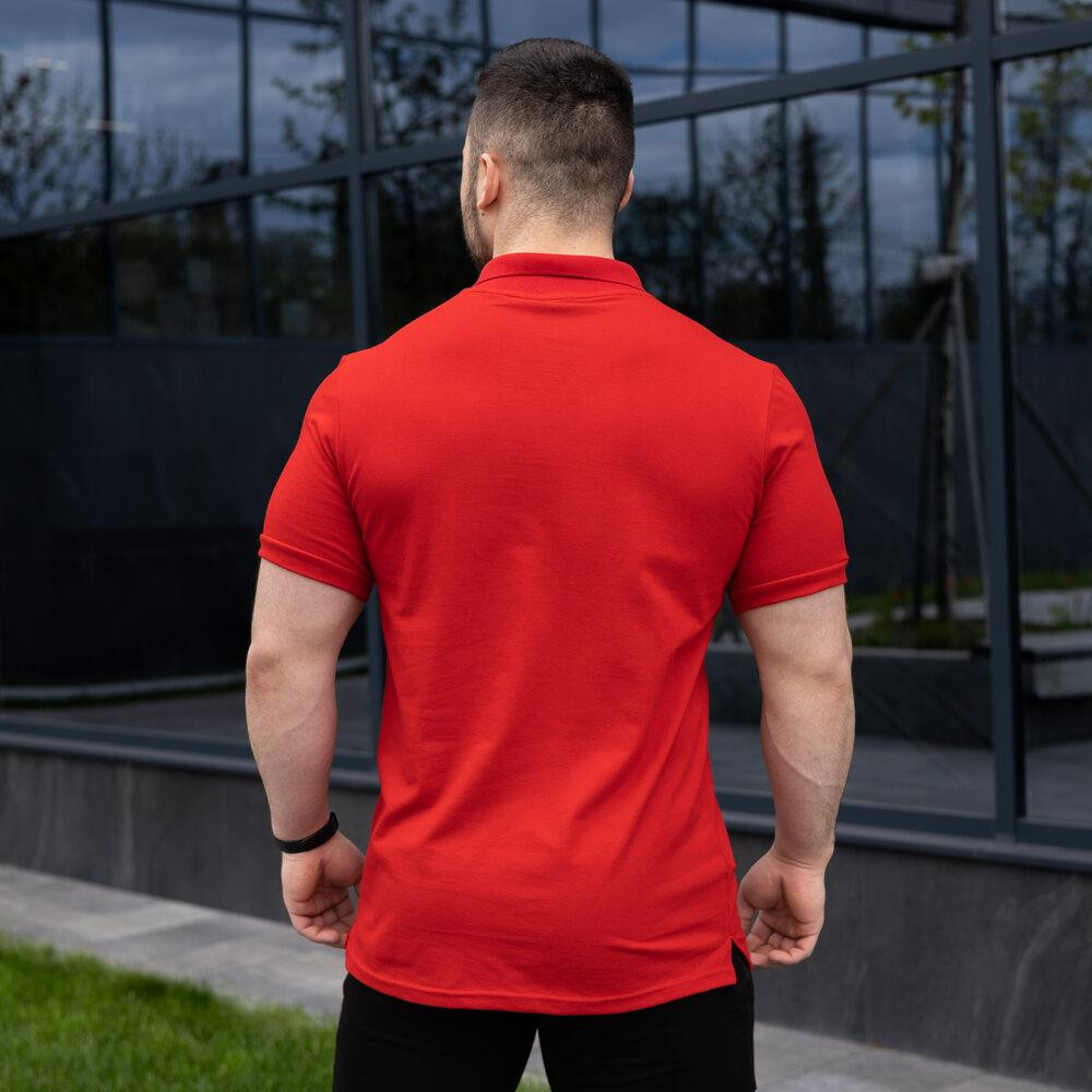 Чоловіча футболка поло червона Pobedov Loft Київ - фото 3