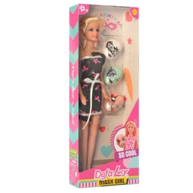 Лялька Defa в міні сукні з масками в коробці Вид 2 (8448) Чернігів - фото 1