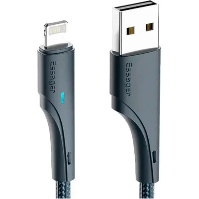 Дата кабель USB 2.0 AM to Lightning 1.0m 2.4A black Essager (EXCL-LS01) Винница - изображение 1