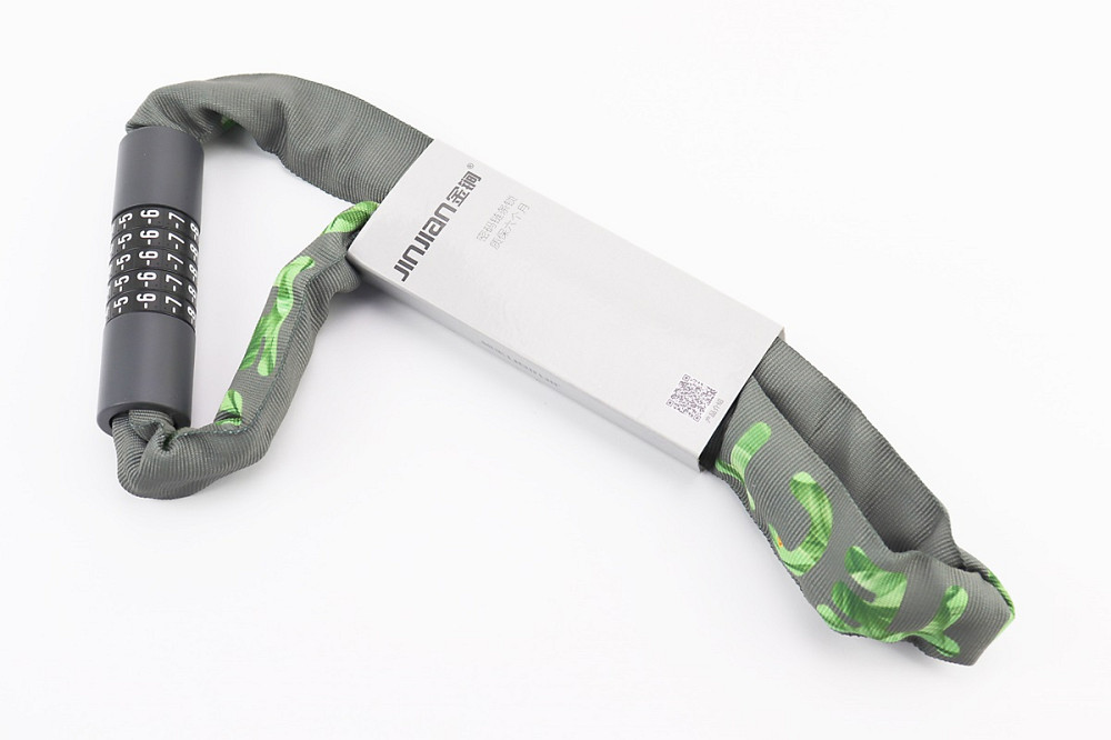 Замок протиугінний ланцюговий 1000х6мм з 5-ти значним кодом, сірий "PROTECT" 736 Київ - фото 1