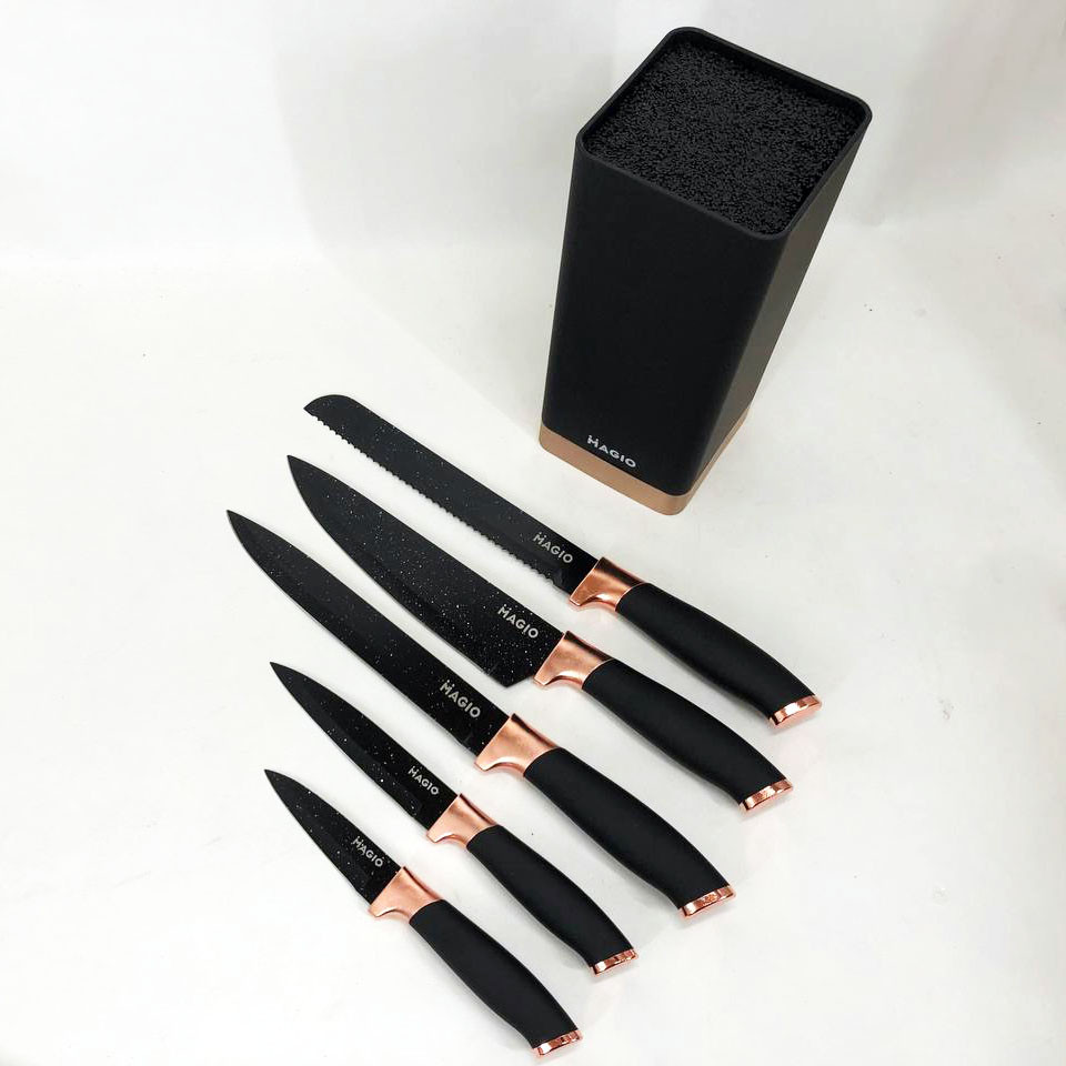 Набір ножів красивий та універсальний Magio MG-1092, Набір литих ножів для кухні, Бюджетні кухонні ножі YC-63 Львів - фото 9