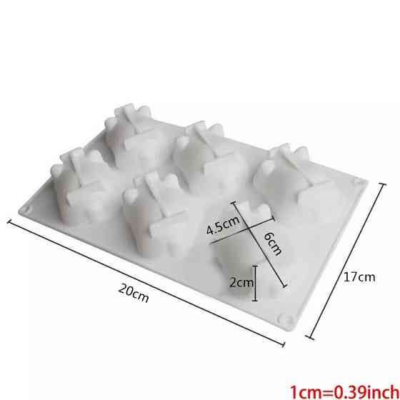 Молд силіконовий Поросята 200 на 170 мм білий Київ