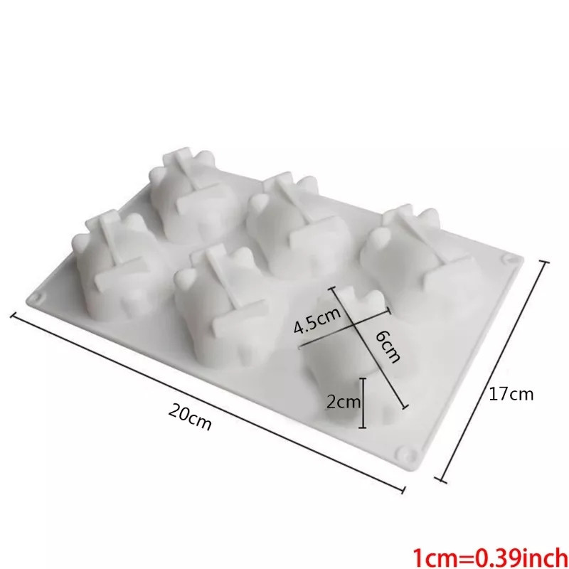 Молд силиконовый Поросята 200 на 170 мм белый Киев - изображение 2
