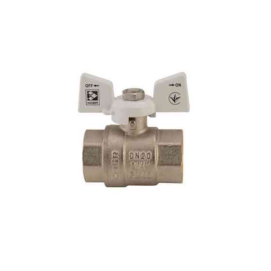 Кран кульовий Koer 3/4" ГГМ (KR.217.W) білий (KR0179)   ( 23024 ) Харків