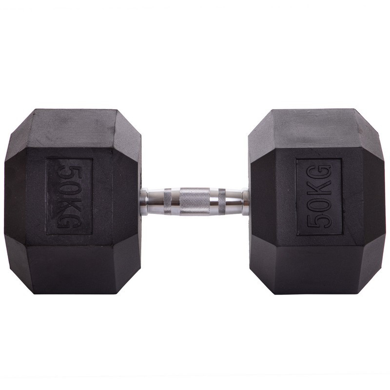 Гантель 50 кг цільна шестигранна Zelart-2679-50 Київ - фото 3
