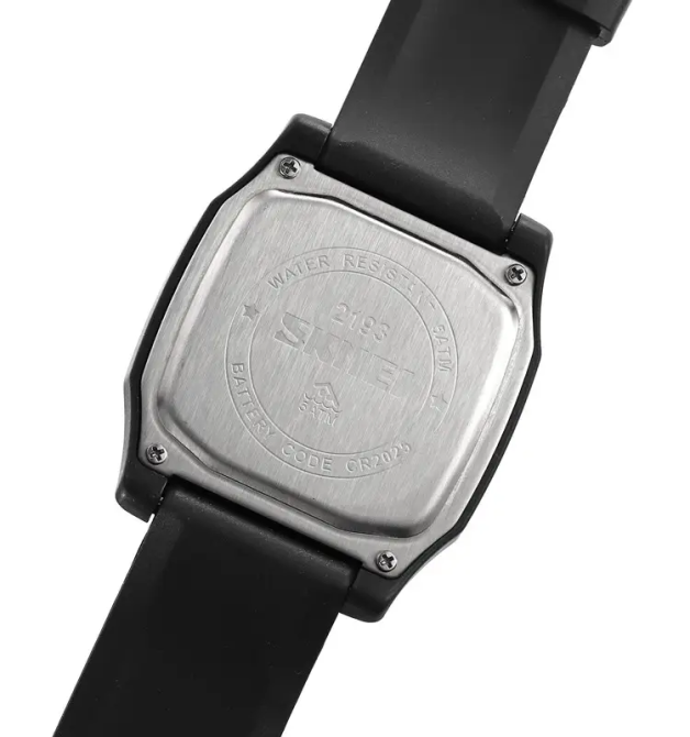 Годинник чоловічий спортивний наручний Skmei 2193 (Чорний з білим циферблатом) Вінниця - фото 6