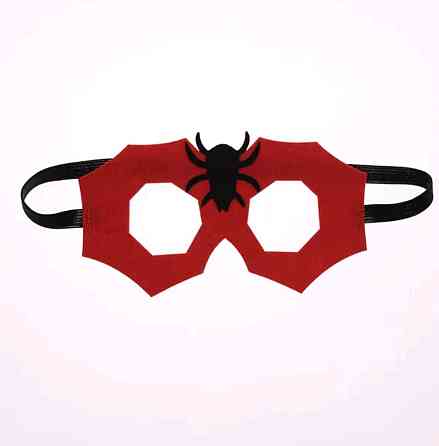 Детская маска Спайдермен для мальчика 16 на 9 см красно-черный Киев