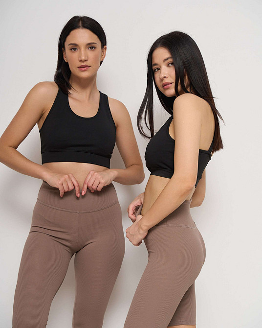 Велосипедки женские в рубчик Nicoletta 10075 L, Бежевый Киев - изображение 8