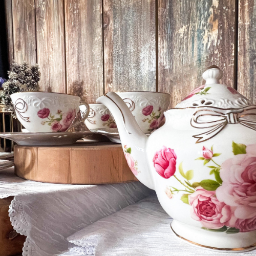 Сервіз чайний Бант 14 предметів (ч.240мл/блюдце d15см*6шт + чайник 1300мл + цукорниця 350мл) S&T Житомир - изображение 2