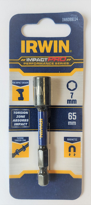 Тримач шурупів IMPACT PRO 7 х 65мм, IRWIN Одеса - фото 1
