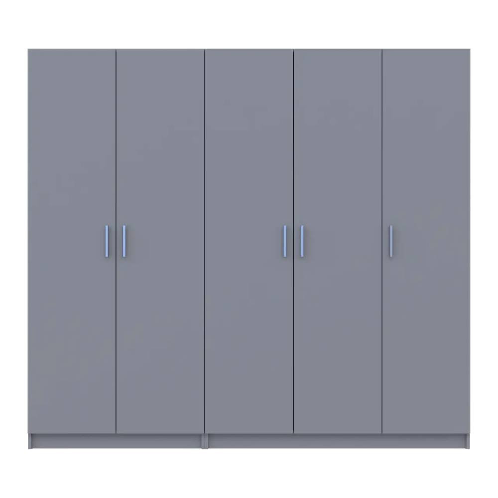 Шафа для одягу Doros Промо Сірий 2+3 ДСП 225х48х204 DRS-011628 (80737767) Дніпро - фото 1