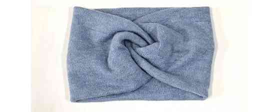 Повязка чалма ангорка голубая Киев