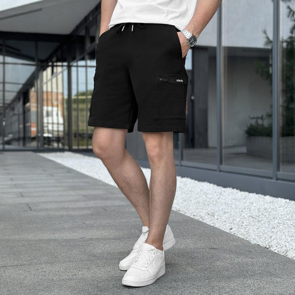 Мужские летние черные шорты Pobedov Line Киев - изображение 4