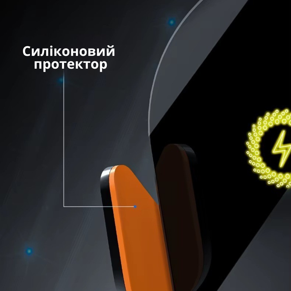 Держатель для телефона,автомобильный с беспроводной зарядкой 15W с функцией автоматического открытия и закрытия,чёрный Каменец-Подольский - изображение 3