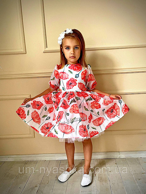 Маки святкова дитяча сукня з маками Кривой Рог - изображение 1