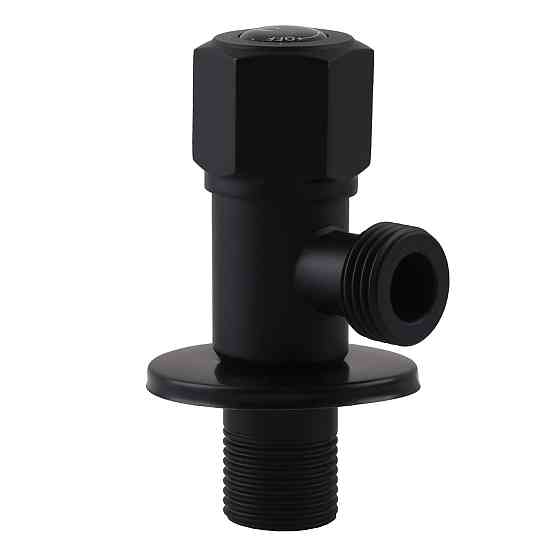 Кран кульовий кутовий Professional 1/2″X1/2″ NV-QP888 BLACK (000025136) Київ