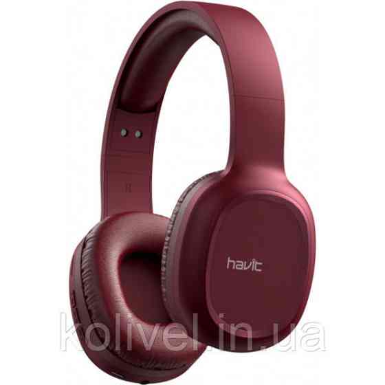 Навушники з мікрофоном Havit HV-H2590BT PRO Bluetooth, червоні (27347) Киев