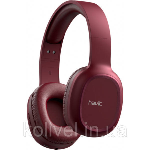 Навушники з мікрофоном Havit HV-H2590BT PRO Bluetooth, червоні (27347) Киев - изображение 3