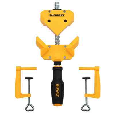 Струбцина DeWALT угловая, большого усилия + 2 струбцины для крепления к столу (DWHT83853-0) Винница